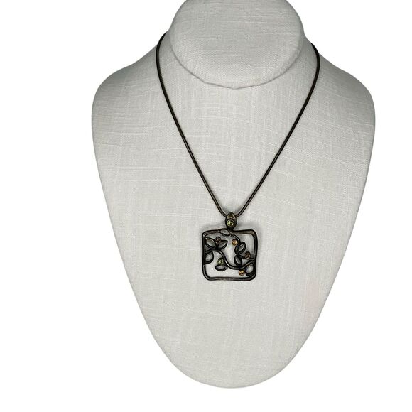 Lia Sophia Necklace Pendant Ivy League Arsty, Fairycore, Naturecore Signed - Picture 5 of 13